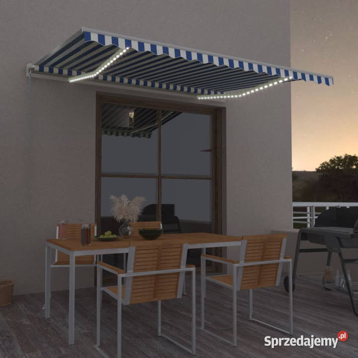 Ręcznie zwijana markiza z LED 400 x 350 Warszawa