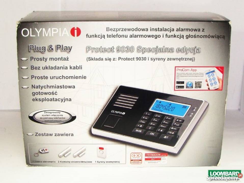 BEZPRZEWODOWA INSTALACJA ALARMOWA OLYMPIA Konin