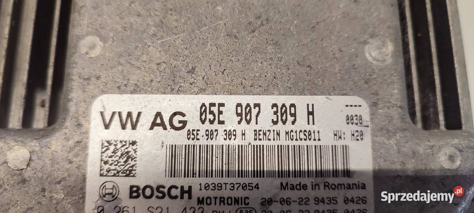 VW TIGUAN II KOMPUTER SILNIKA 15 DPCA 05E907309H osobowe sprzedam