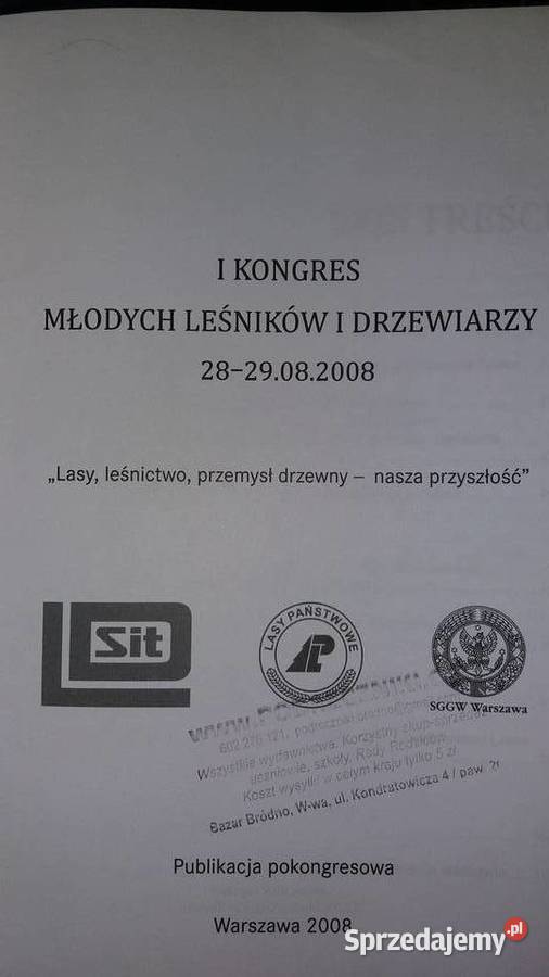 Pierwszy Kongres młodych leśników i drzewiarzy Warszawa