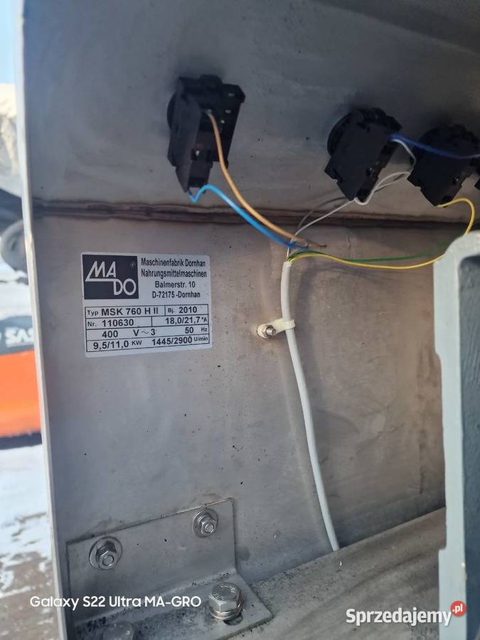 Kuter masarski Mado MSK 760 H ll Produkcja Dobieszowice sprzedam
