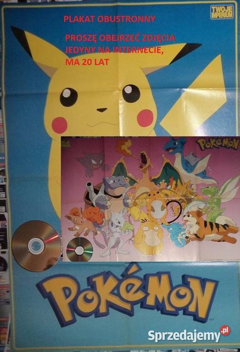 plakat gaming poster żółty kurczak Pokemon Rzeszów