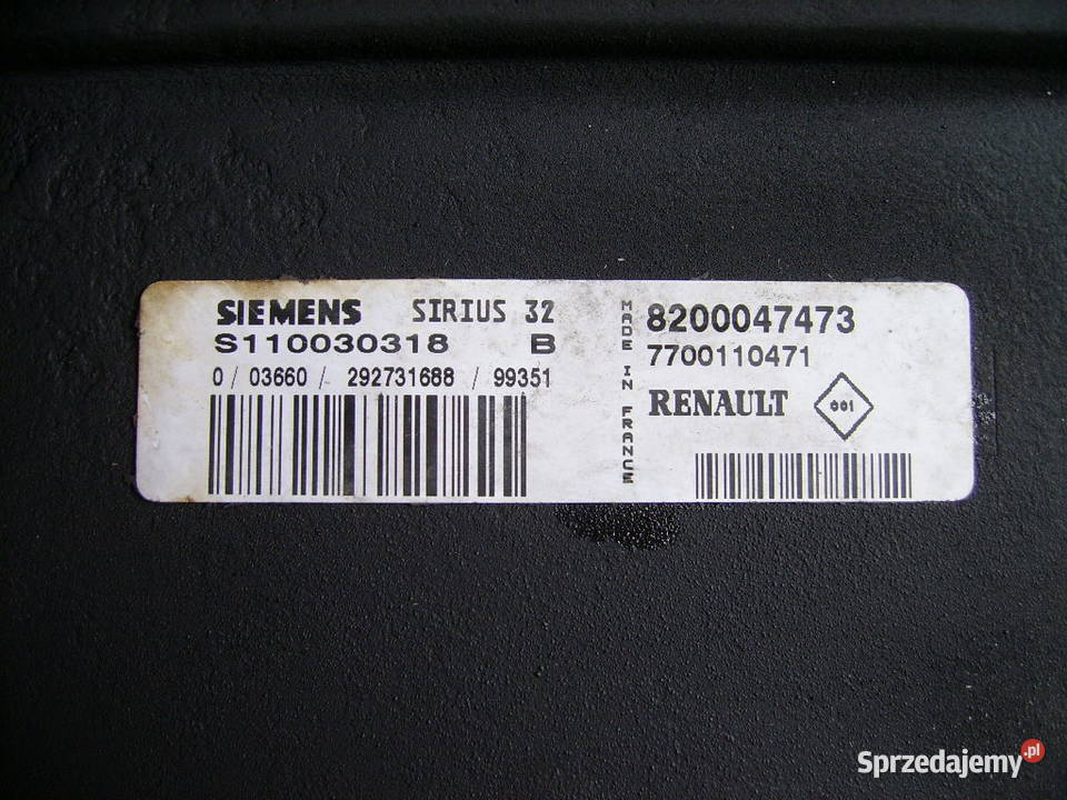 Komputer silnika ECU MEGANE I LIFT CLIO THALIA