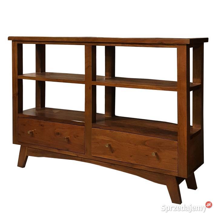 Konsola drewniana BONN 130 z półkami i 30cm Lublin