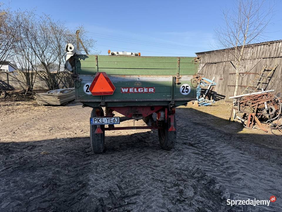 Przyczepa Welger nieuszkodzony Przyczepy rolnicze wielkopolskie Trzebuchów