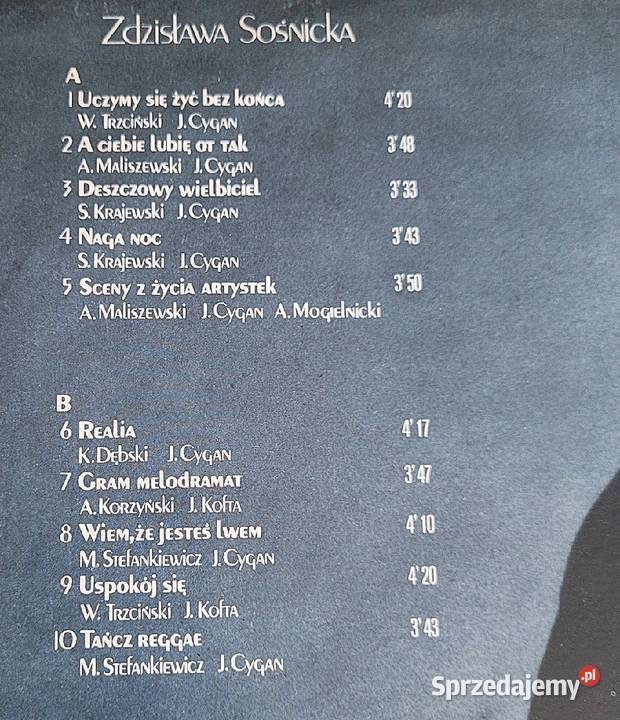 Stanisława Sośnicka Realia płyta winylowa z roku płyta winylowa Chełmno