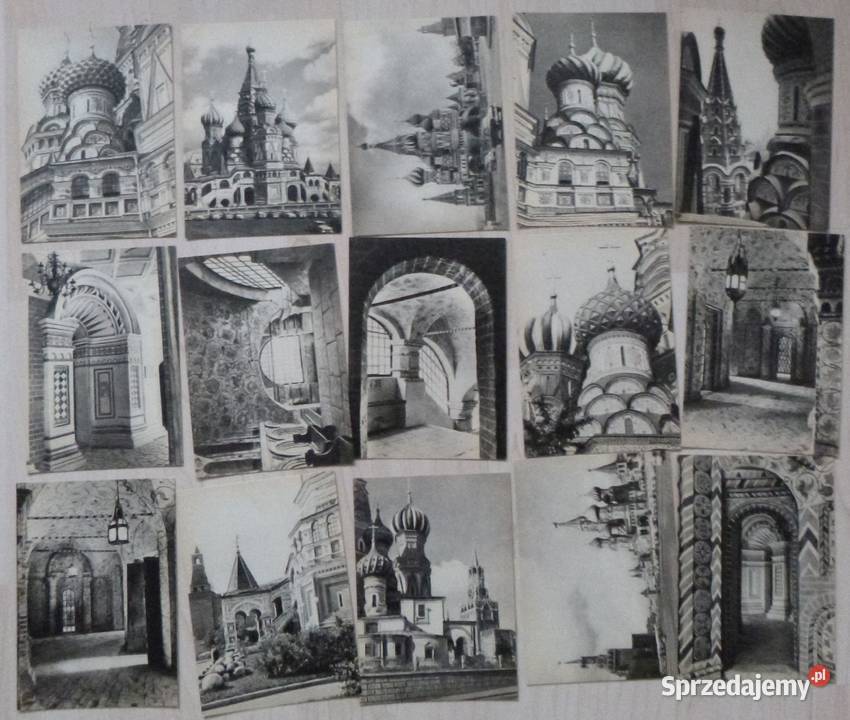 Rosyjskie pocztówki 1962 kpl 15 Sobór Wasyla