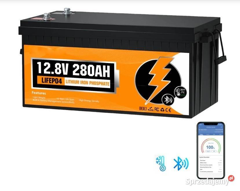AKUMULATOR LITHIUM LiFePO4 128V 280Ah Bluetooth Bytom
