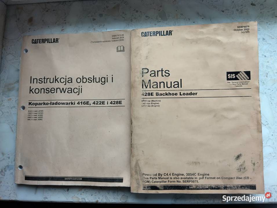 Cat 428e książka serwisowa i instrukcja obsługi Warszawa