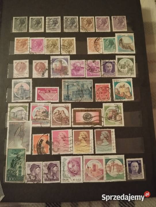 Piękna kolekcja znaczków w rodzinie lat Olsztyn