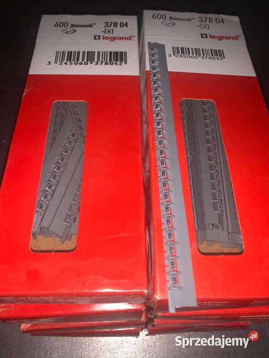 Legrand OZNACZNIK MEMOCAB SZARE CYFRY 8 X600 Pozostałe Warszawa