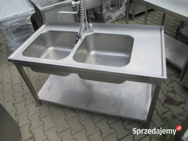 Zlew Gastronomiczny 2 Komorowy Z Półką Baterią Ostrów Wielkopolski