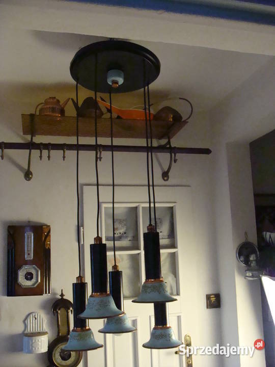 Stylowy lampa kaskadowa z lat 70 dolnośląskie Wrocław sprzedam