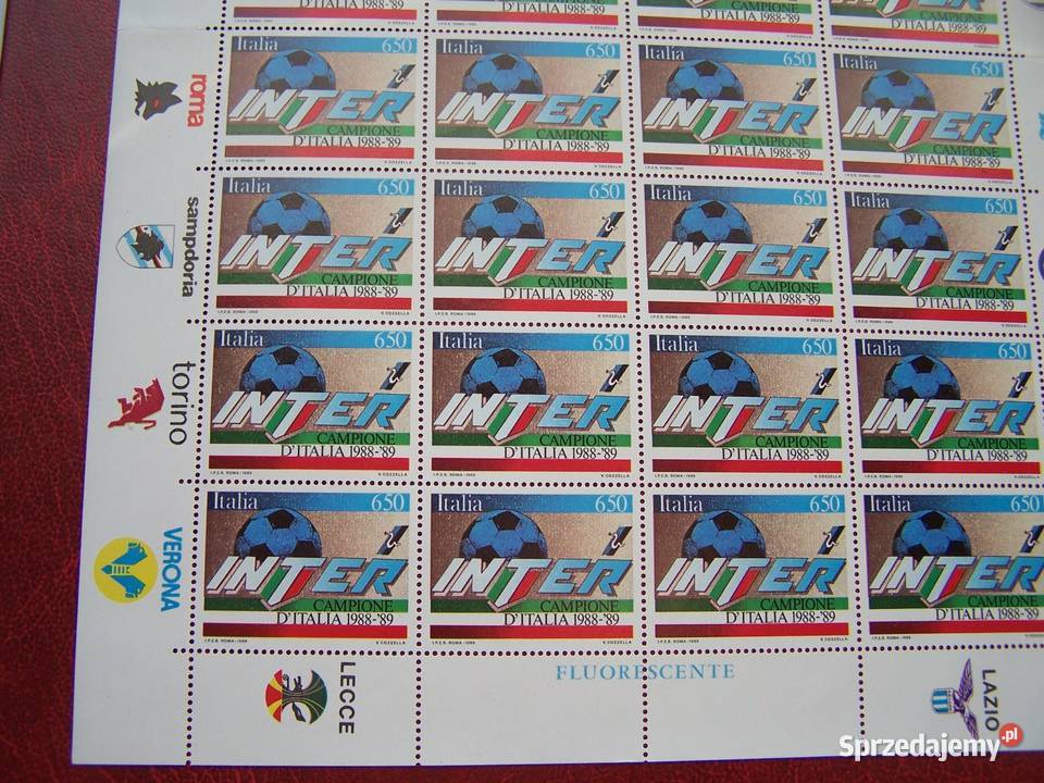 Włochy 1989 MNH Mi 2090 Sport Piłka nożna INTER śląskie Tychy