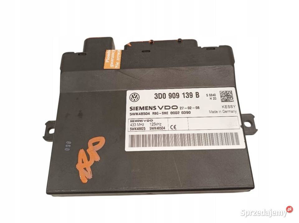 MODUŁ KOMFORTU 7L 3D0909139B VW Volkswagen