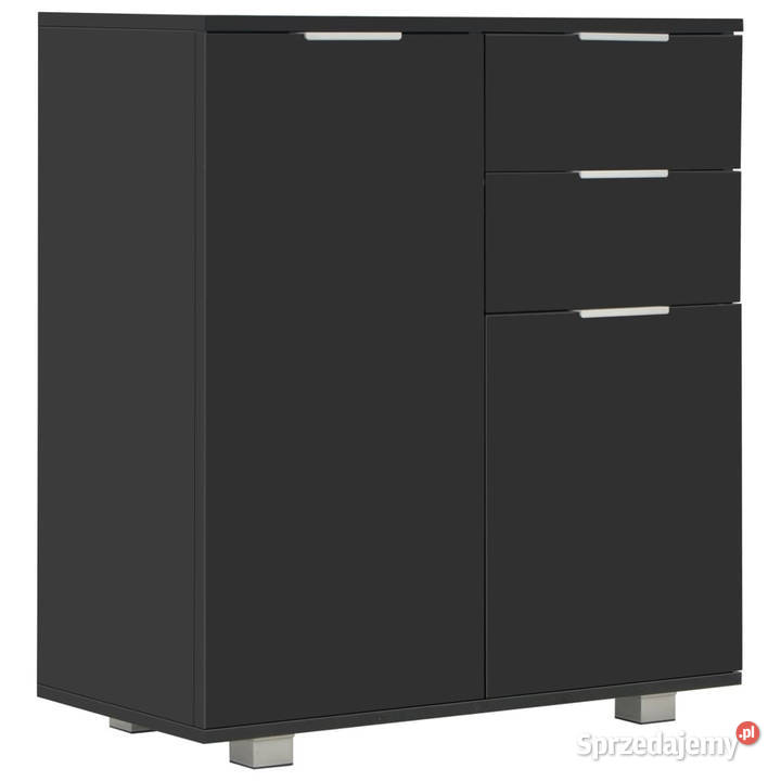 Komoda na wysoki połysk czarna 71x35x80 płyta Komody mazowieckie