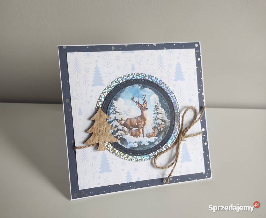Kartka ręcznie robiona świąteczna Boże