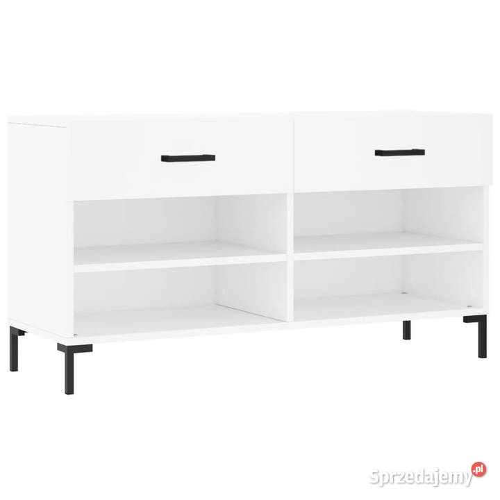 Ławka z miejscem na buty biała 102x35x55 mazowieckie Warszawa