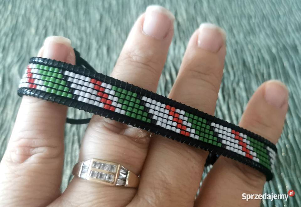 Bransoletka z koralików LEGIA miyuki Warszawa