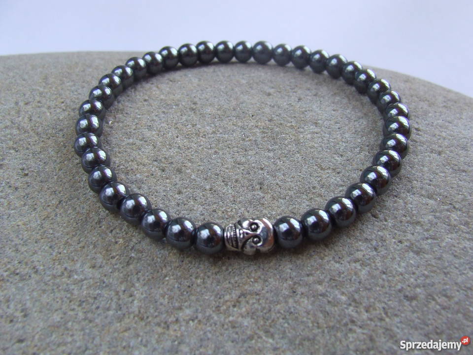 Bransoletka z hematytu hematyt czaszka z kamieni podkarpackie Stalowa Wola