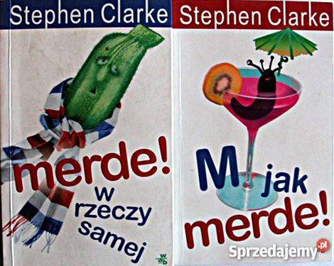 MERDE STEPHEN CLARK zestaw 2 książek fa zachodniopomorskie Goleniów