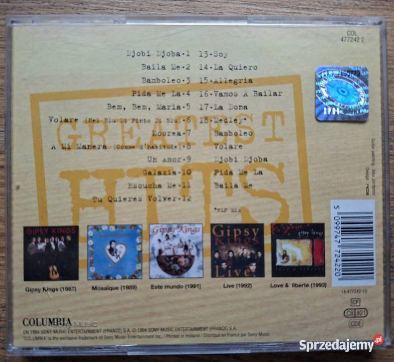 Gipsy Kings Greatest Hits CD Kraków