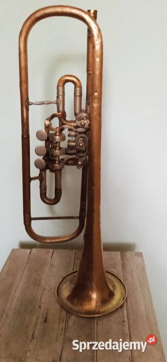 Stara mosiężna trąbka Instrumenty dęte małopolskie sprzedam
