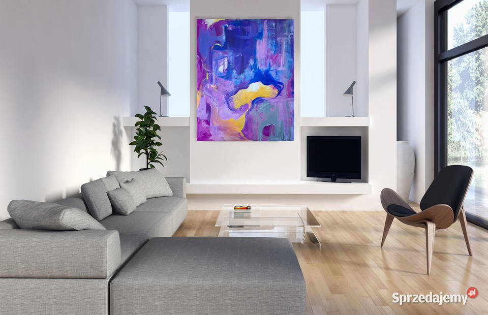 ABSTRAKCJA 2 obraz na płótnie 100x80 artystki A Katowice sprzedam