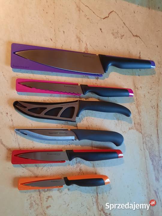 Tupperware zestaw noży 6 sztuk oryginalne Noże i nożyce kuchenne Wałbrzych sprzedam