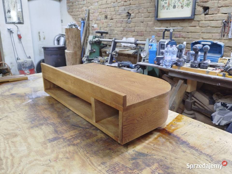 Toaletka konsola z drewna dębowego 80cm dolnośląskie Postolice