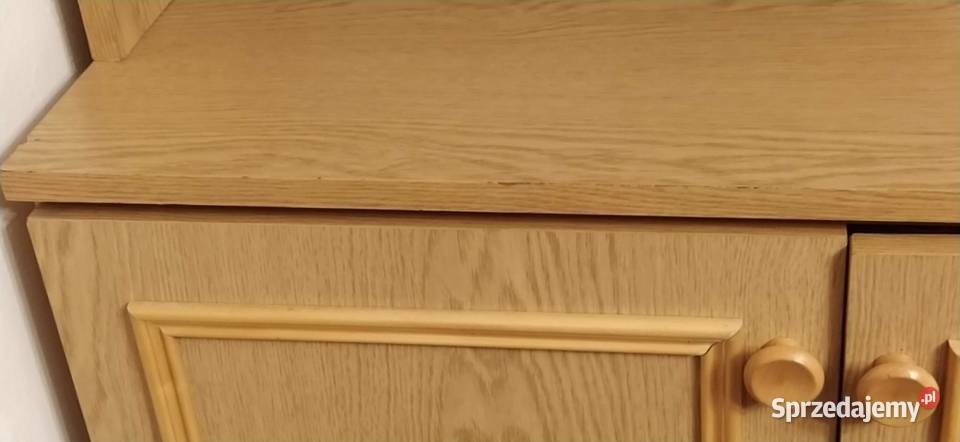 Komoda z witryną oszkloną lata 90te Szafy, regały, półki