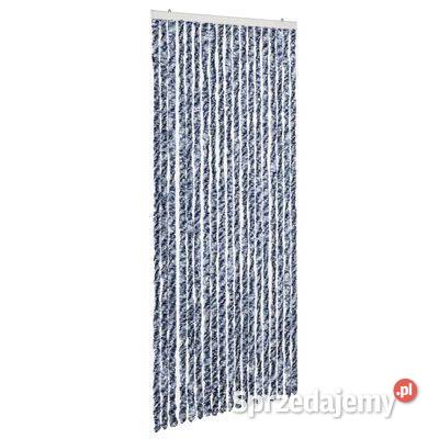 vidaXL Zasłona na owady niebieski szarość i biel mazowieckie Warszawa