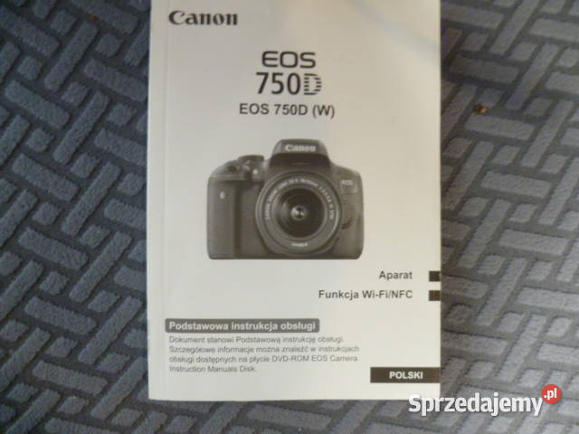 Instrukcja do aparatu foto Canon EOPS 750D Pozostałe
