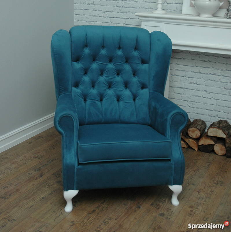 Fotel Chesterfield TURKUS producenta vintage Warszawa sprzedam