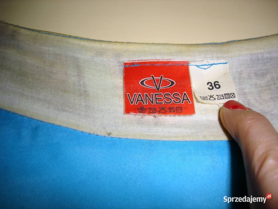 Nowa rozkloszowana niebieska spódnica midi S Bochnia