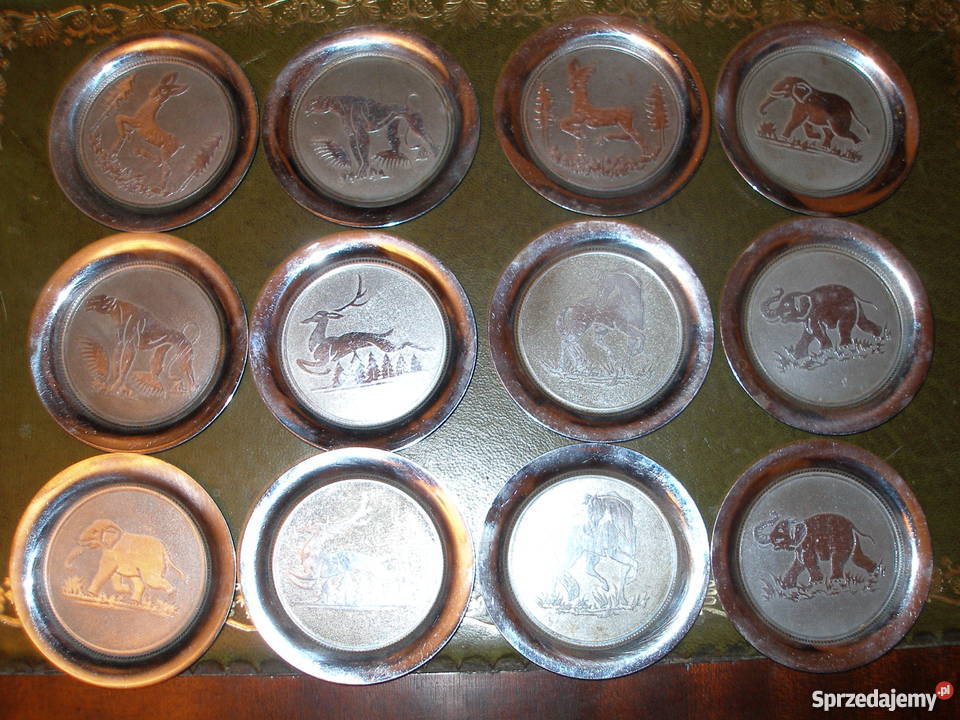 Podstawki platerowane pod szklaneczki kieliszki Pozostałe Warszawa