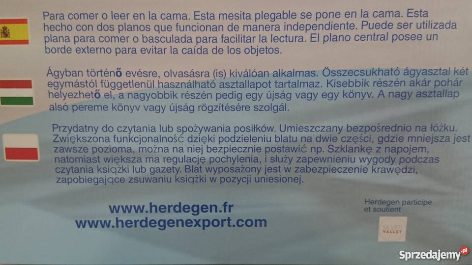 Stolik na łóżko TWIN EASY Regulowany Kielce