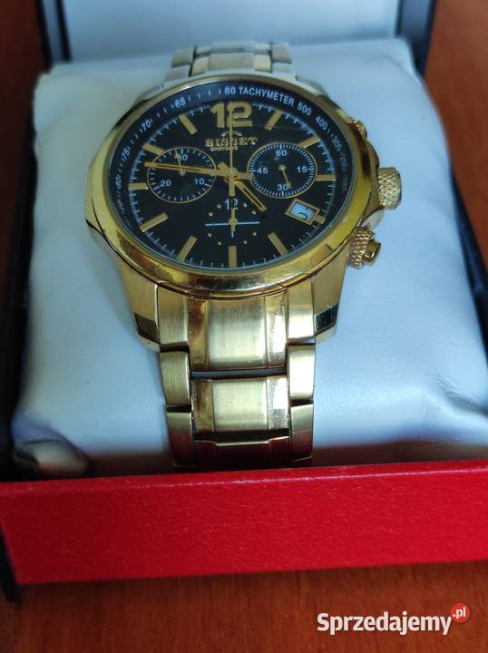 BS25A94M 100M zegarek męski bisset złota sprzedam