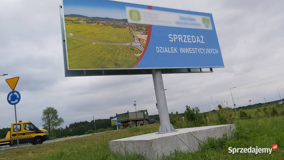 Billboard 12m x 3m Konstrukcja Reklamy 72 mkw Trzebinia