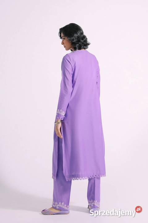 Fioletowy komplet orientalny M 38 tunika spodnie Szczecin
