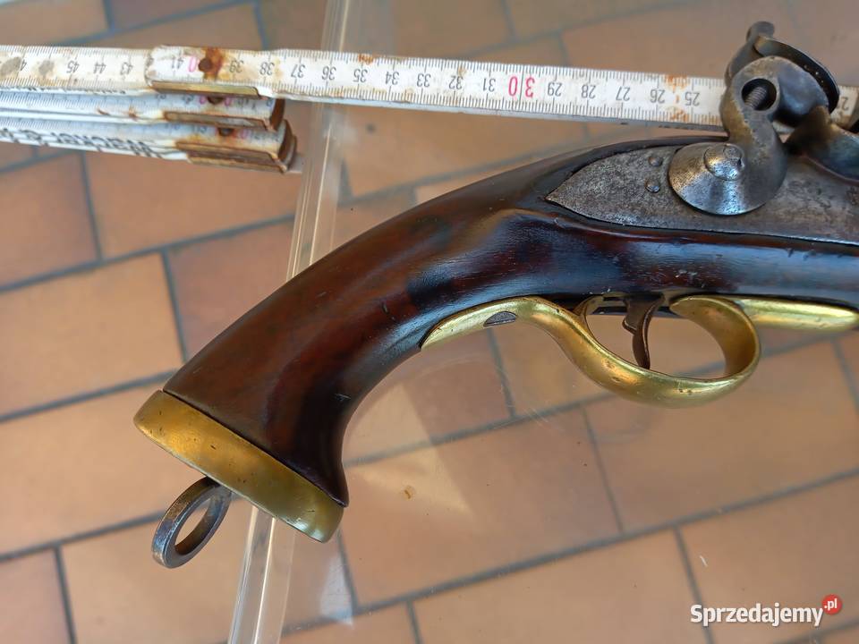 Pistolet czarnoprochowy skałkowy angielski Czaplinek