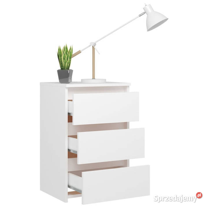 Szafka nocna biała 40x35x625 materiał Warszawa