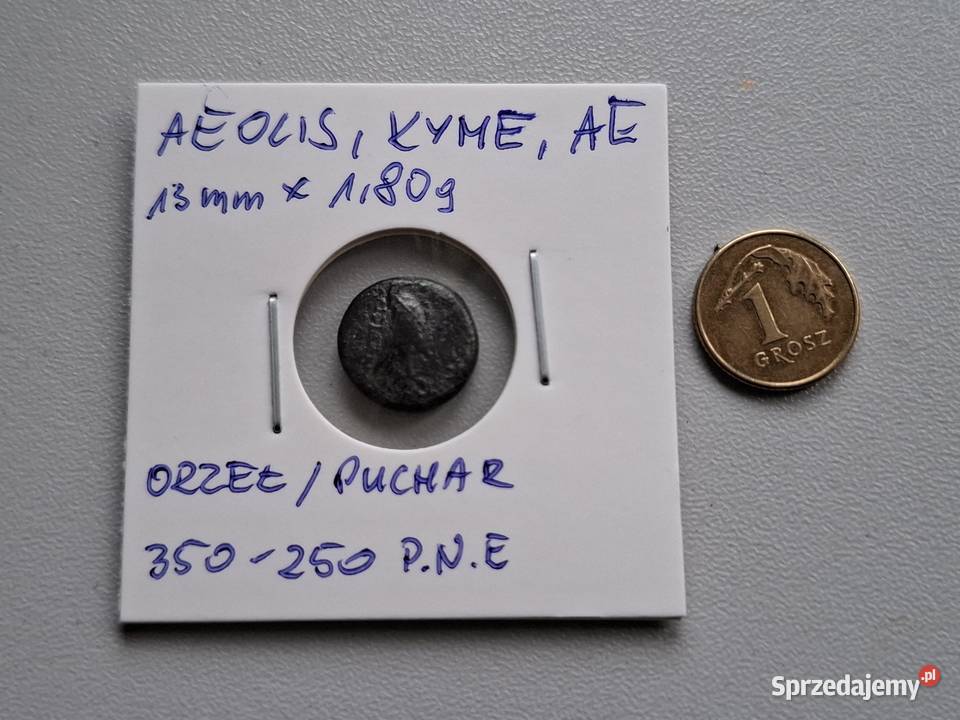 Moneta antyczna Grecja Aeolis Kyme 350250 BC 3 Wejherowo