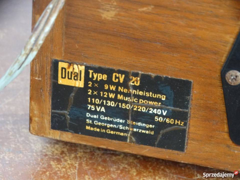 Wzmacniacz Dual CV20 Vintage WYSYŁKA Jasło