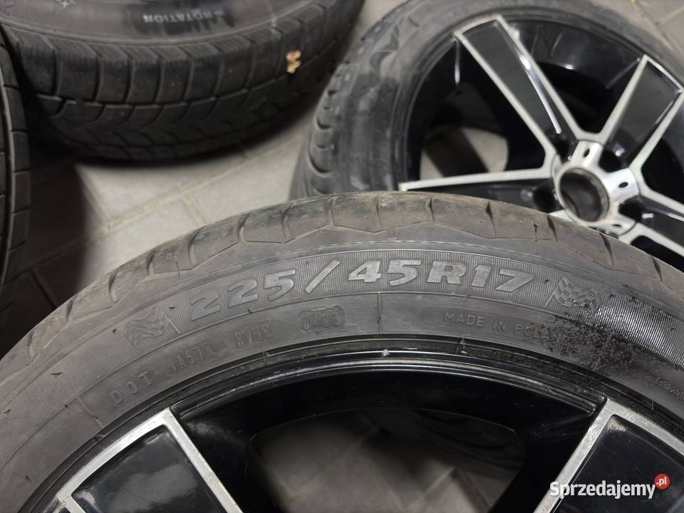 SPRZEDAM FELGI ALUMINIOWE 17 OPONY 22545 R17 Włocławek