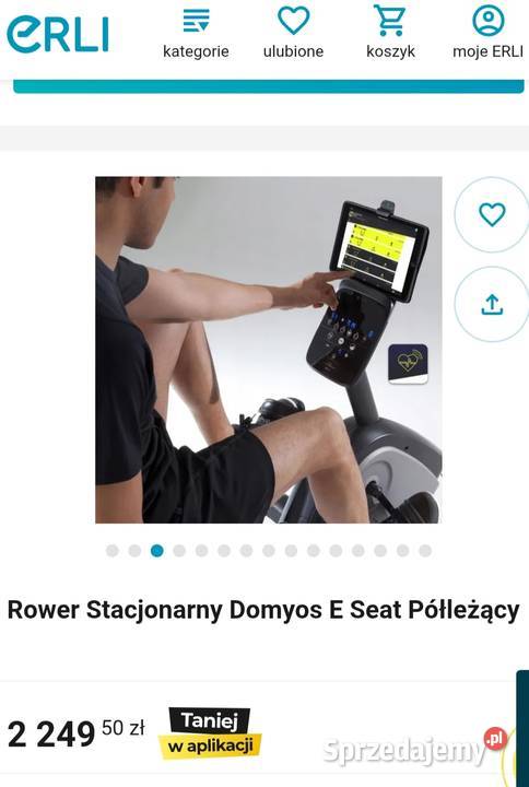 Rower stacjonarny Domyos 06 eseat półleżący Świdnica sprzedam
