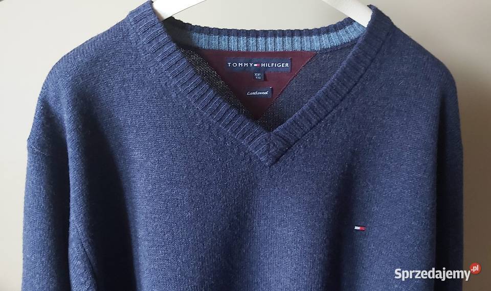 Tommy Hilfiger sweter XXL 100 lambs wool męski lubelskie Lublin sprzedam