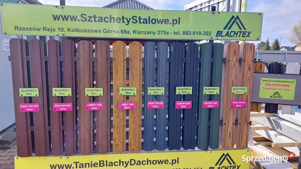 Sztacheta stalowa brązowa II gat 15m REKI w Dębica