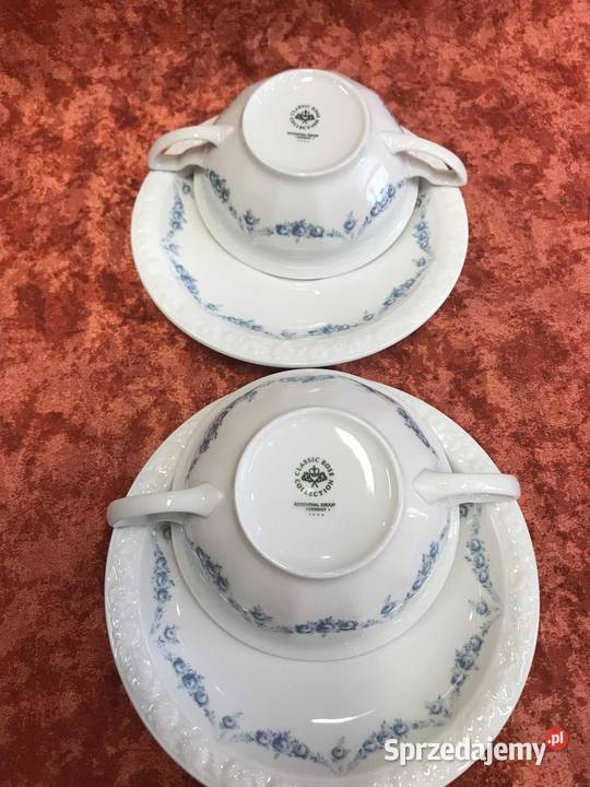 Bulionowki Rosenthal Maria Rosenkante Blau 3 Kielce