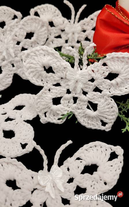 Motylki zawieszki choinkowe małopolskie Krzywaczka